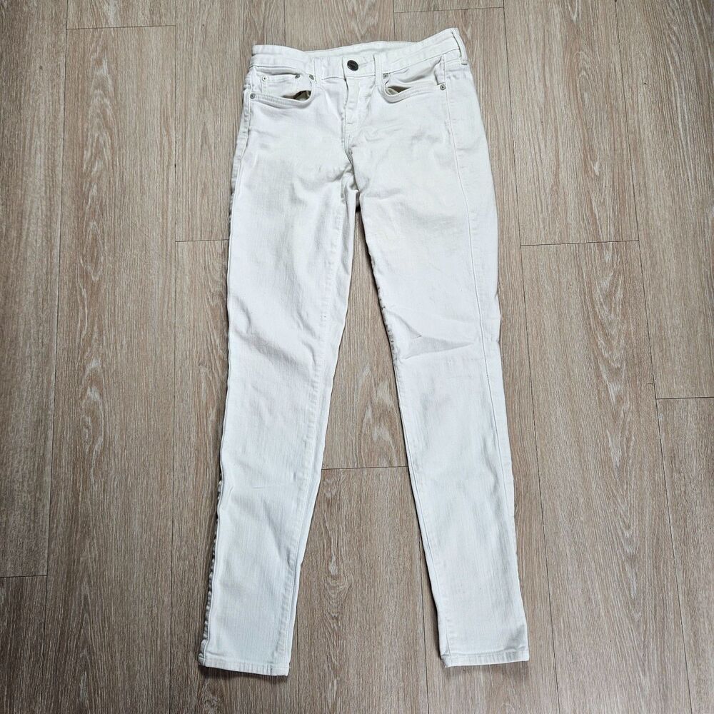 Vince Skinny Jeans Women's Size 25 White Denim Made In USA Casual